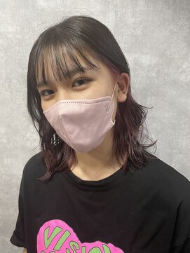 シールドヘアー 沖縄 新都心(C'LD Hair) 【 C’LD 】お客様スタイル_シアーピンクでヘルシーなオシャレ