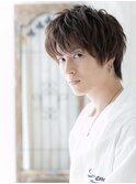 ラフさと重さを演出★アースカラーくせ毛ショートd