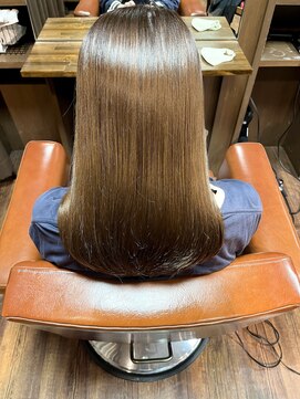 ランソ(RUNSO) 艶髪ストレート/レッドブラウン