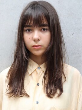 アンドレイ 表参道(andrey) [ANDREY]グレーベージュ/レイヤーロング/前髪パーマ黒髪カタログ