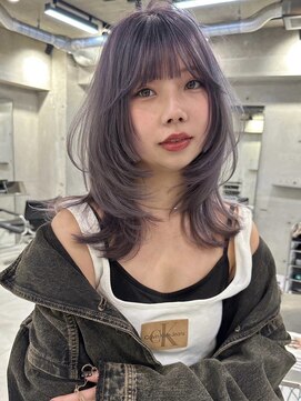 サイン 渋谷(SIGN) 韓国ヘアイメチェンハッシュカット似合わせカットレッドブラウン