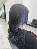 ジルスタジオ(JILL STUDIO)&nbsp;JILL STUDIO インナーカラーブルー/ペールブルー/顔周りレイヤー