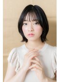 黒髪アッシュブラック美髪外ハネボブウルフ308X川口20代30代40代