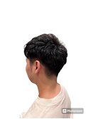 20代30代オシャレワンカールアイロンパーマツーブロックスタイル