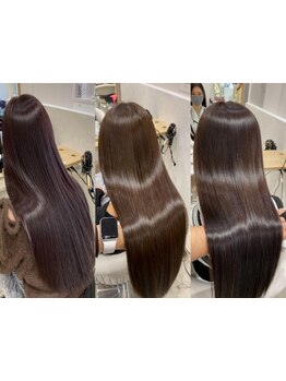 髪質改善.縮毛矯正ならお任せ*酸性ストレートで髪に優しく自然な仕上がりに[名古屋/栄/髪質改善/学割U24]