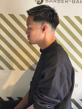 バーバーバー アカバネ(BARBER-BAR AKABANE) おしゃれ男子のメッシュカラー×ソフトモヒカン ブリーチ#2