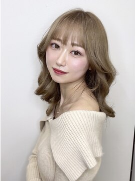 マティス 表参道(matiz) ミルクティーベージュ/小顔カット/ボブウルフ/レイヤーカット