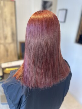 ラビスモア(Lovis moa) ブリーチなしピンクレッド