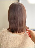 小顔 似合わせカット メルティーカラー ウェーブミディアム