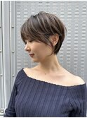 イメチェン外ハネボブ美髪ワイドバングレイヤーショート/大宮