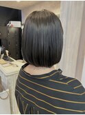 福山美容室caary 透明感オリーブグレージュブリーチなし30代