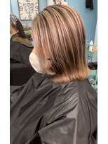 グラスペディア(graspedia)&nbsp;ハイトーン/ハイトーン/クールボブ/外ハネ/コントラストカラー