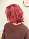 ハイトーンボブ×パーマ風ボブ