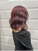 カシスカラー×ウェーブ巻き【田中桃鈴】