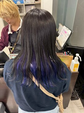 アイズ 本厚木(AIZU) インナーカラー パープル