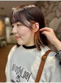 orange beige × bob