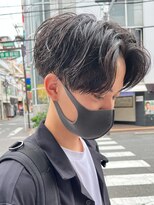 センターパート/ニュアンスパーマ/韓国/フェーザーパーマ/眉毛