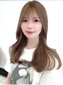 髪質改善/ハイライト/ブリーチ/ベージュ/レイヤーカット/韓国