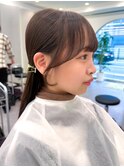 ★ 似合わせカット韓国 メルティカラーフェミニンロング