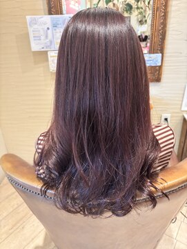ブランシェ ヘアデザイン(BLANCHE hair design) ツヤツヤボルドーブラウン