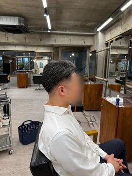 タメ(tame-) サーフカール/フェザーパーマ/ブルーブラック【都賀/メンズ】