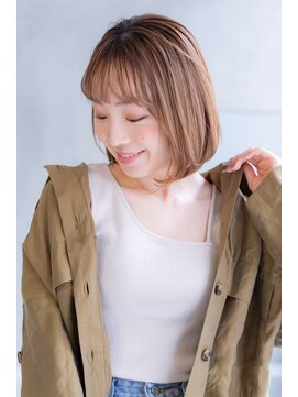 ロイド(Lloyd) 【Lloyd 大宮】ミルクティーベージュ×内巻きボブ