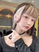 ロンドルーチェ 心斎橋(Lond luce)&nbsp;ダークアッシュ/ミディアムレイヤーカット［髪質改善/縮毛矯正］