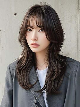 エイチ ウルフカット 大阪梅田(811) 50代ハンサムショートショートバレイヤージュクラゲヘアパーマ