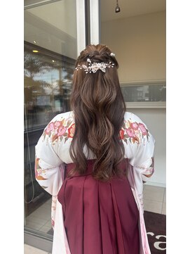 ソエラ(Soera) ハーフアップ/袴着付け