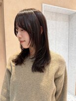 オン キャナルシティ博多前店(on) 【晴音】ミディアムレイヤー/ラベンダーブラウン/20代