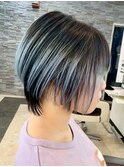 宇都宮ショートボブレイヤーカットハッシュカット髪質改善韓国風