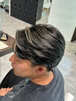 アッシュ 武蔵新城店(Ash) 新城明るい白髪染め白髪ぼかしハイライト 大人ショートボブ