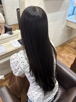 エクファ ヘア シェリル 草津 南草津店(ex-fa hair cherir)&nbsp;ミルクティーブロンド/ダークブルー/デジタルパーマ/南草津