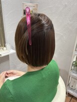 ボクノ 3号店(bokuno)&nbsp;ミニボブ髪質改善矯正　before after