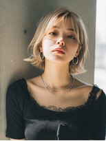 ロッソ 大橋店(Rosso) グレージュのコンパクト外ハネボブ【大橋】