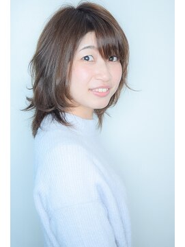 ラウンジ モリオ イケブクロ(Lounge MORIO Ikebukuro) 【morio池袋】フリンジバング 軽ふわマッシュウルフミディ