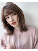 レイヤーミディアムスタイル 担当 森 アッシュブラウン