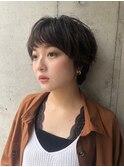 小顔マッシュショート