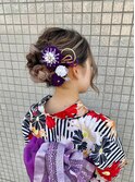 浴衣にピッタリな大人アップスタイル