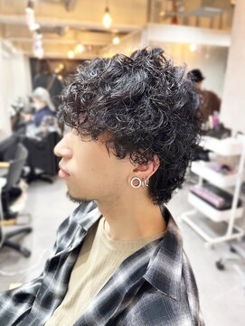 シアン(CYAN) #10代20代#ウルフ#ハードパーマ#好感度#清潔感#女子ウケヘアー