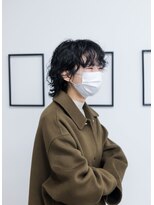 ノード(NODO) 黒髪ウルフのニュアンスパーマ♪