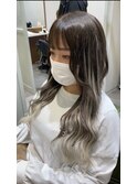 バレイヤージュ風エクステ
