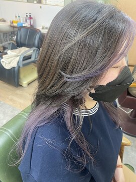 東京ヘアーサロン インナーカラー×アッシュピンク/20代/30代/40代/50代/北本/桶川