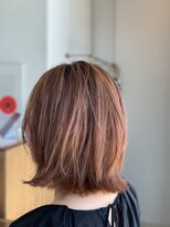 アンヒュッテ(ANHUTTE) オレンジベージュの外ハネボブ