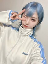 リアイス(Re:ICE)&nbsp;ペールブルージェンダーレスミディアムウルフ