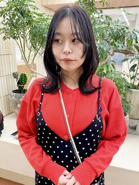 パークレーン アイス イヴェン(park lane ICI yeven) グレージュカラー 顔まわりカット 顔まわりレイヤー