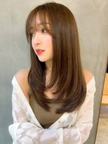 プアメリア 名古屋(Puamelia)&nbsp;トリートメント ブリーチなしダブルカラー 前髪縮毛矯正