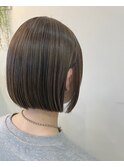 切りっぱなしボブ