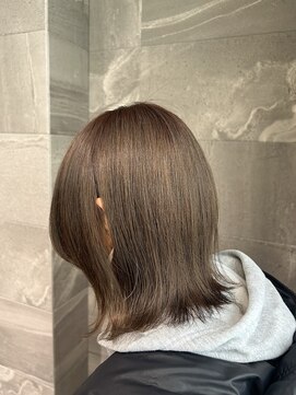 テラスヘア 新潟駅南(TERRACE hair) ケアブリーチ1回で作る！ミルクティーグレージュ