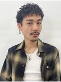 束感短髪アッシュブラックグレージュカラー_99495